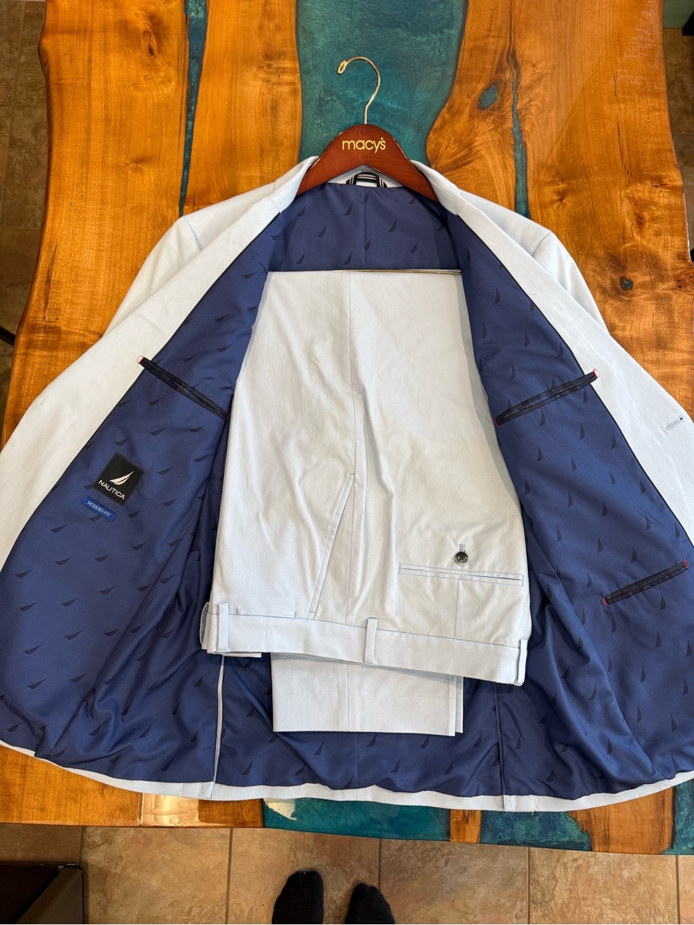 Nautica Light Blue 2 Piece Suit